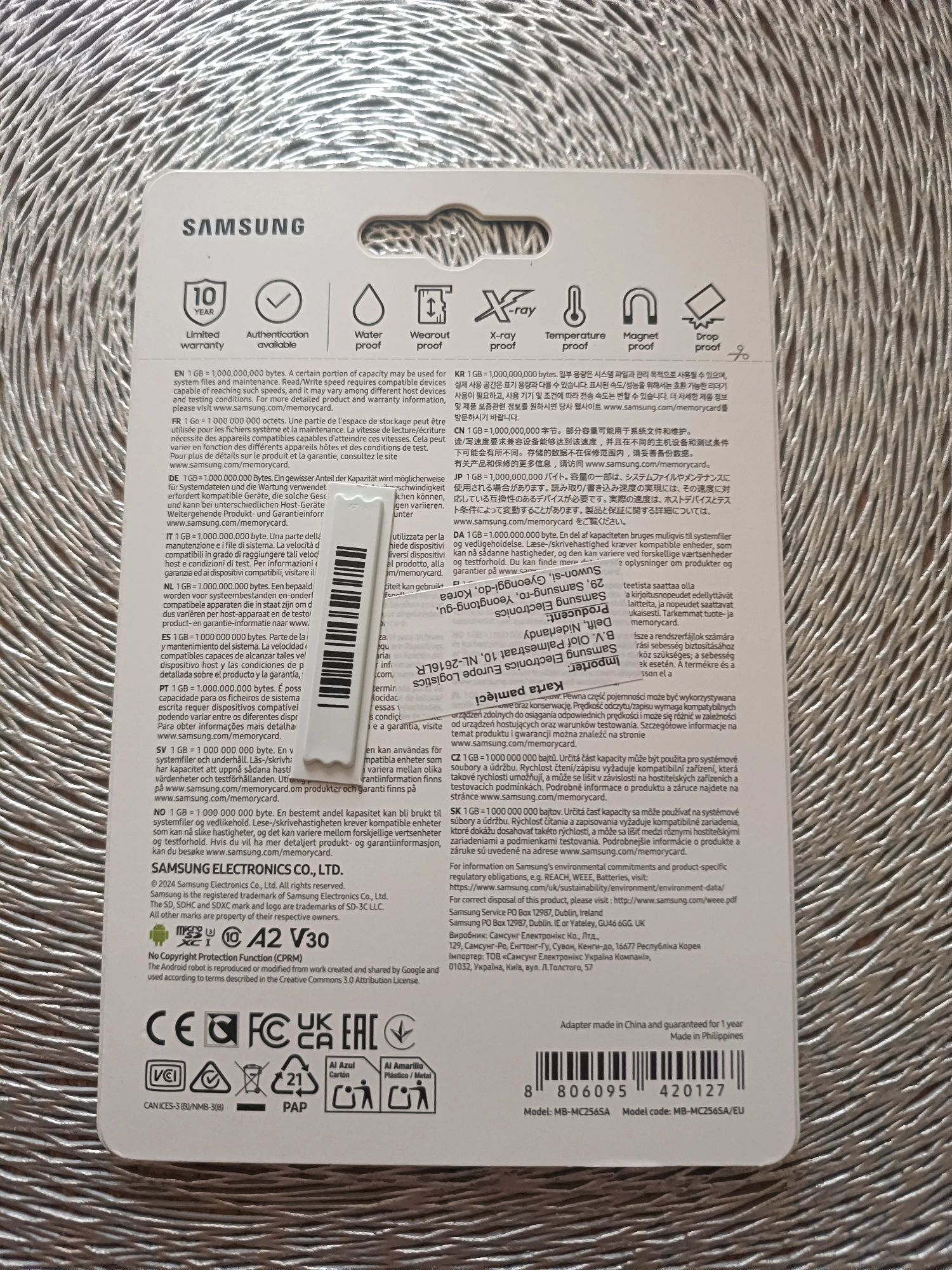 Karta pamięci 256 GB nowa