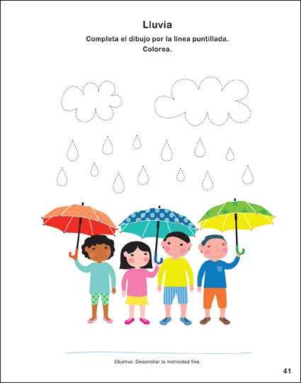 Livro de atividades em espanhol para crianças de 3 e 4 anos