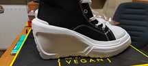 Hit wysokie all Star conv trampki botki koturna platforma czarne r. 3