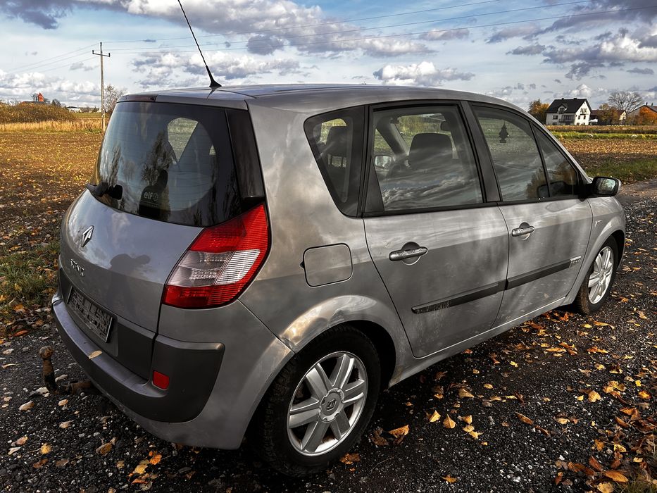Scenic 2 części blotnik drzwi zderzak klapa fotele kod lakieru TEA19