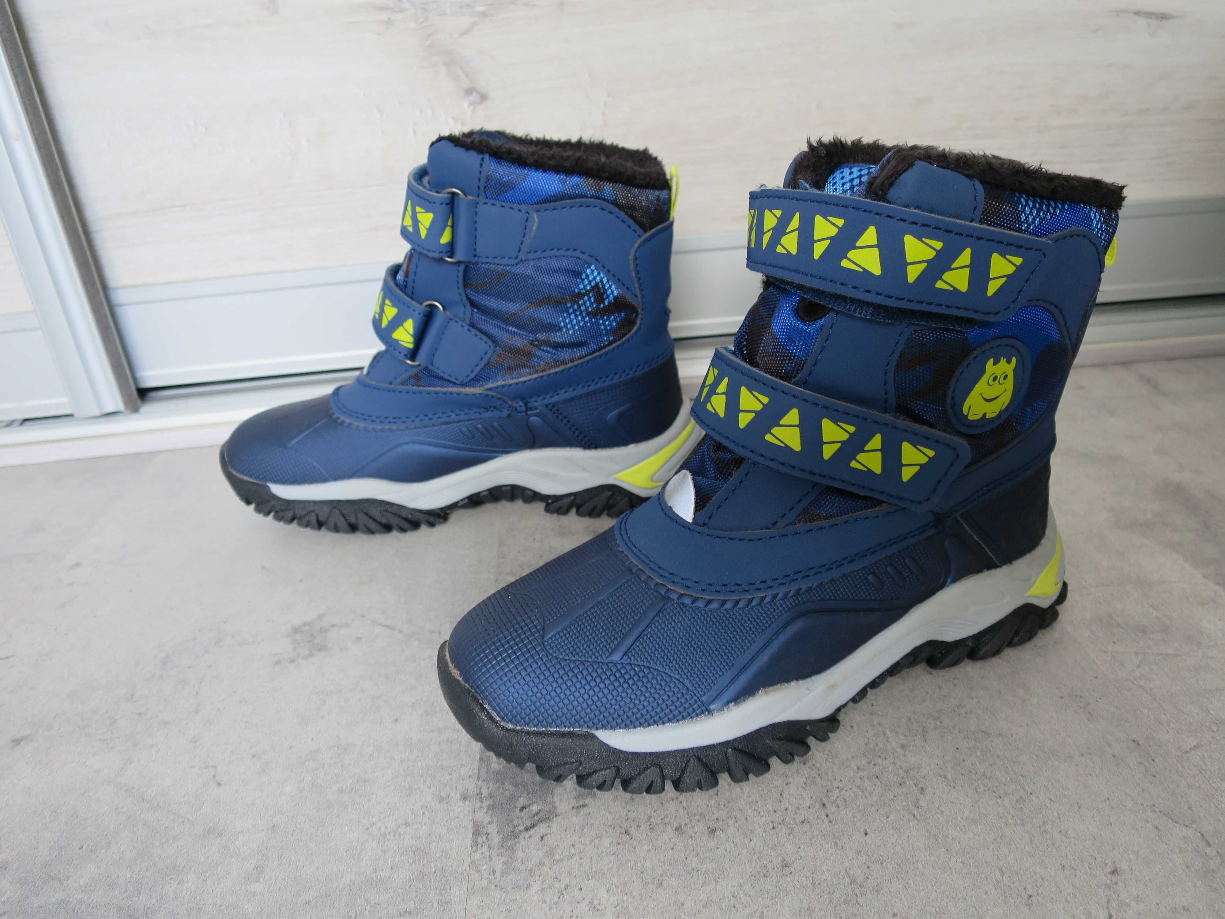 zimowe buty chłopięce Lupilu, rozmiar ok 30