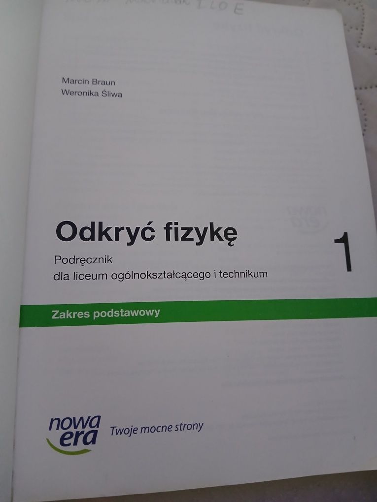 Odkryć fizykę 1 Braun Śliwa