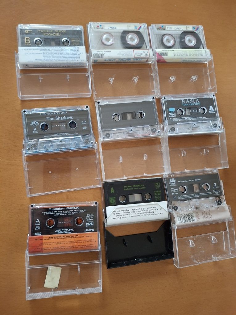 Kasety magnetofonowe 9 sztuk