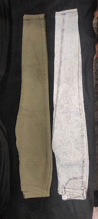 Zestaw spodni spodnie jeansy legginsy 34 XS zara esprit