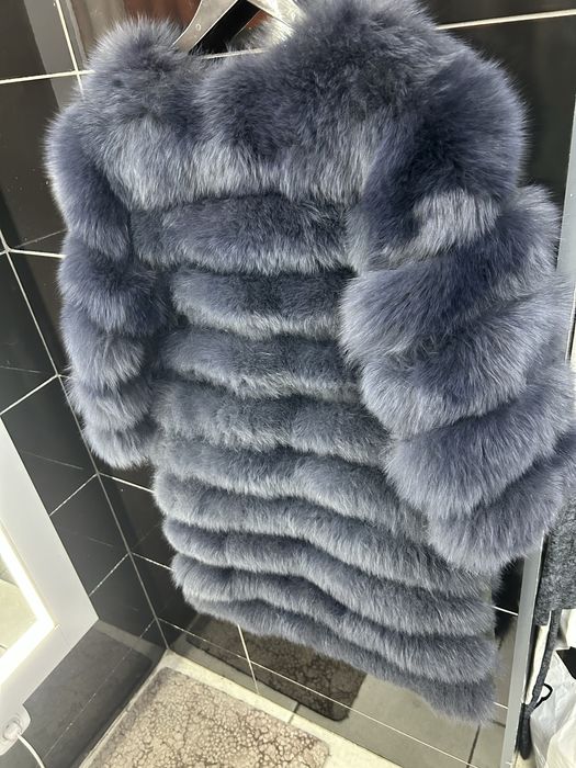 Меховая шуба писец шубка песец трансформер  песцовый полушубок жилетка