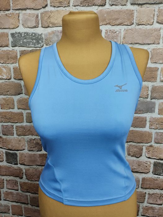 Mizuno treningowa koszulka top sportowy niebieski s