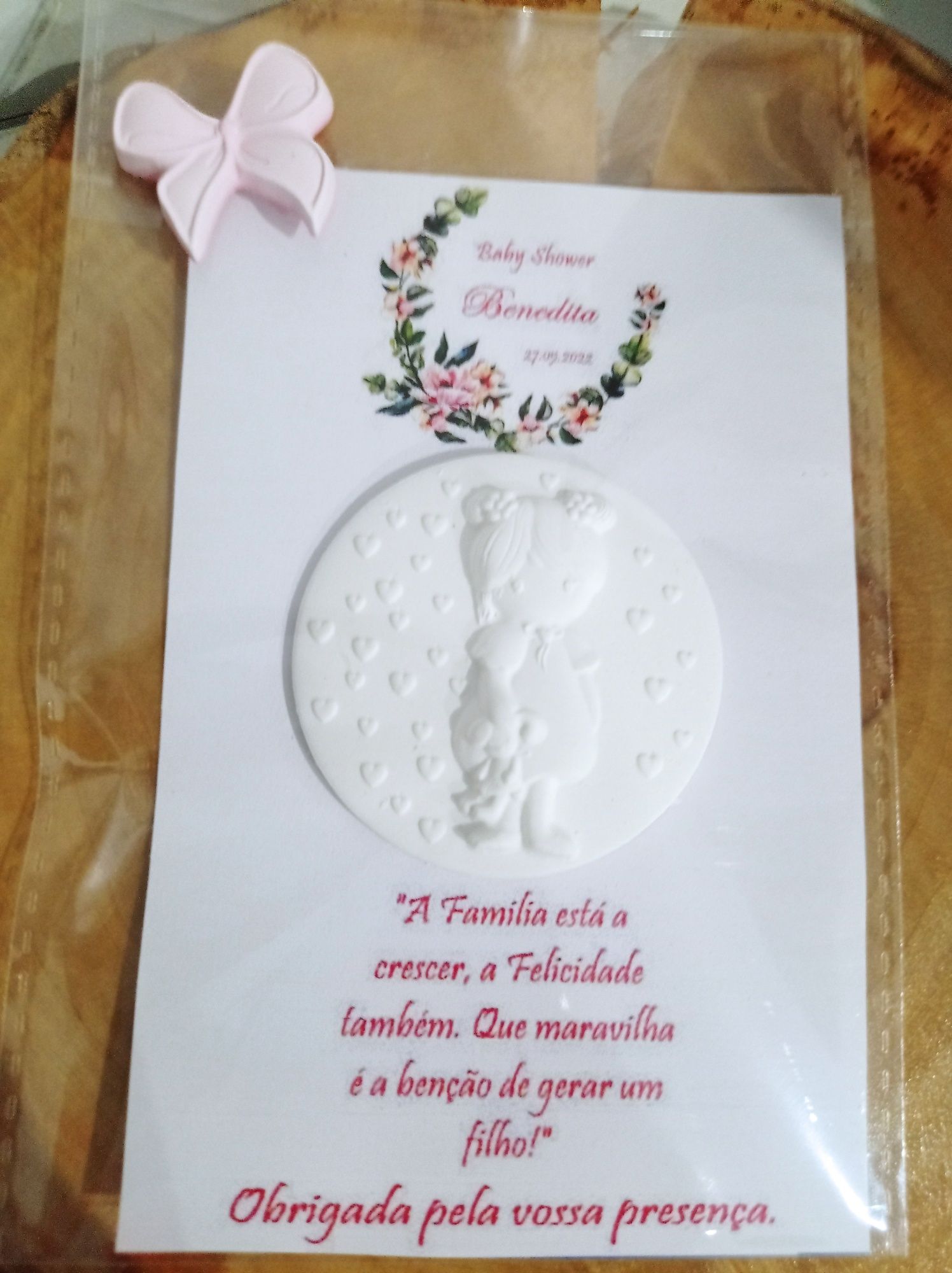 Lembranças em gesso perfumado