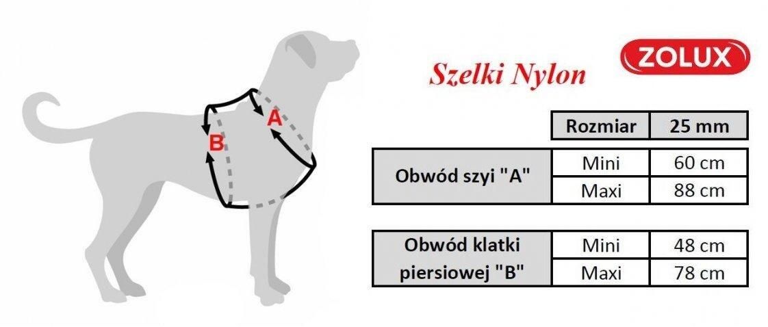 ZOLUX Szelki GUARD spacerowe regulowane XL 25mm POMARAŃCZOWY
