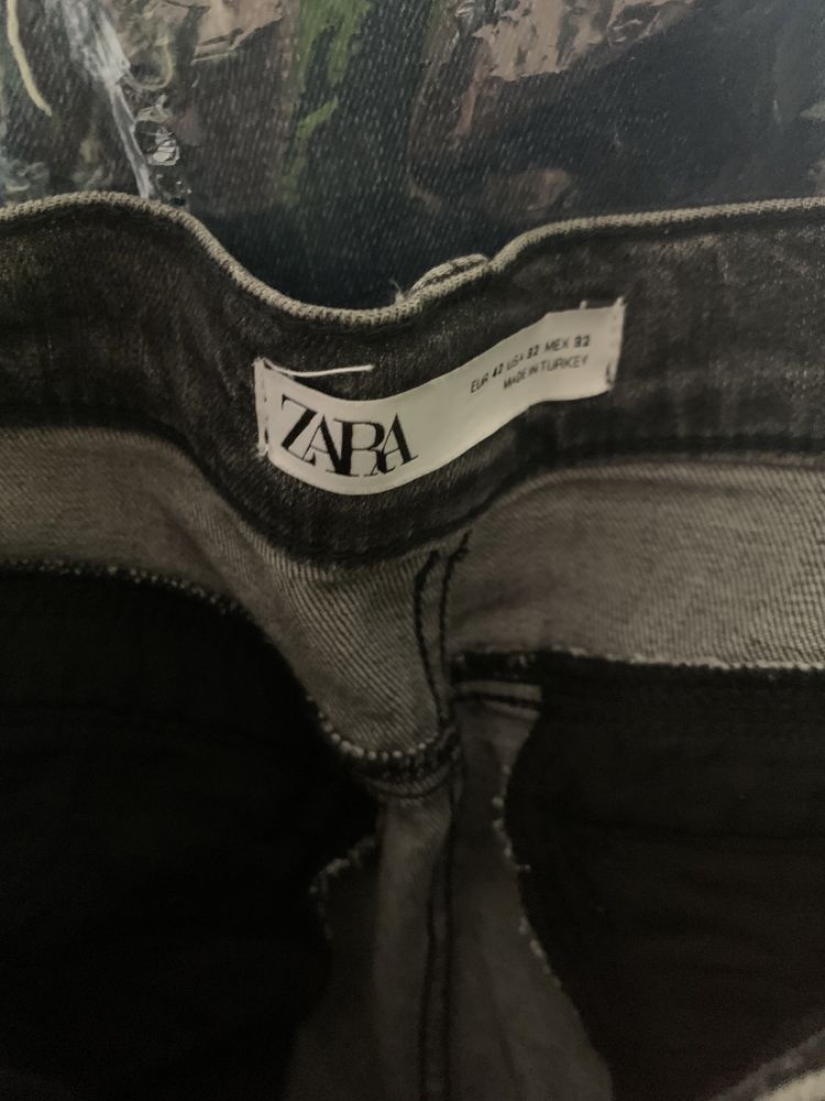 Calças Zara man cinzentas escuras 40