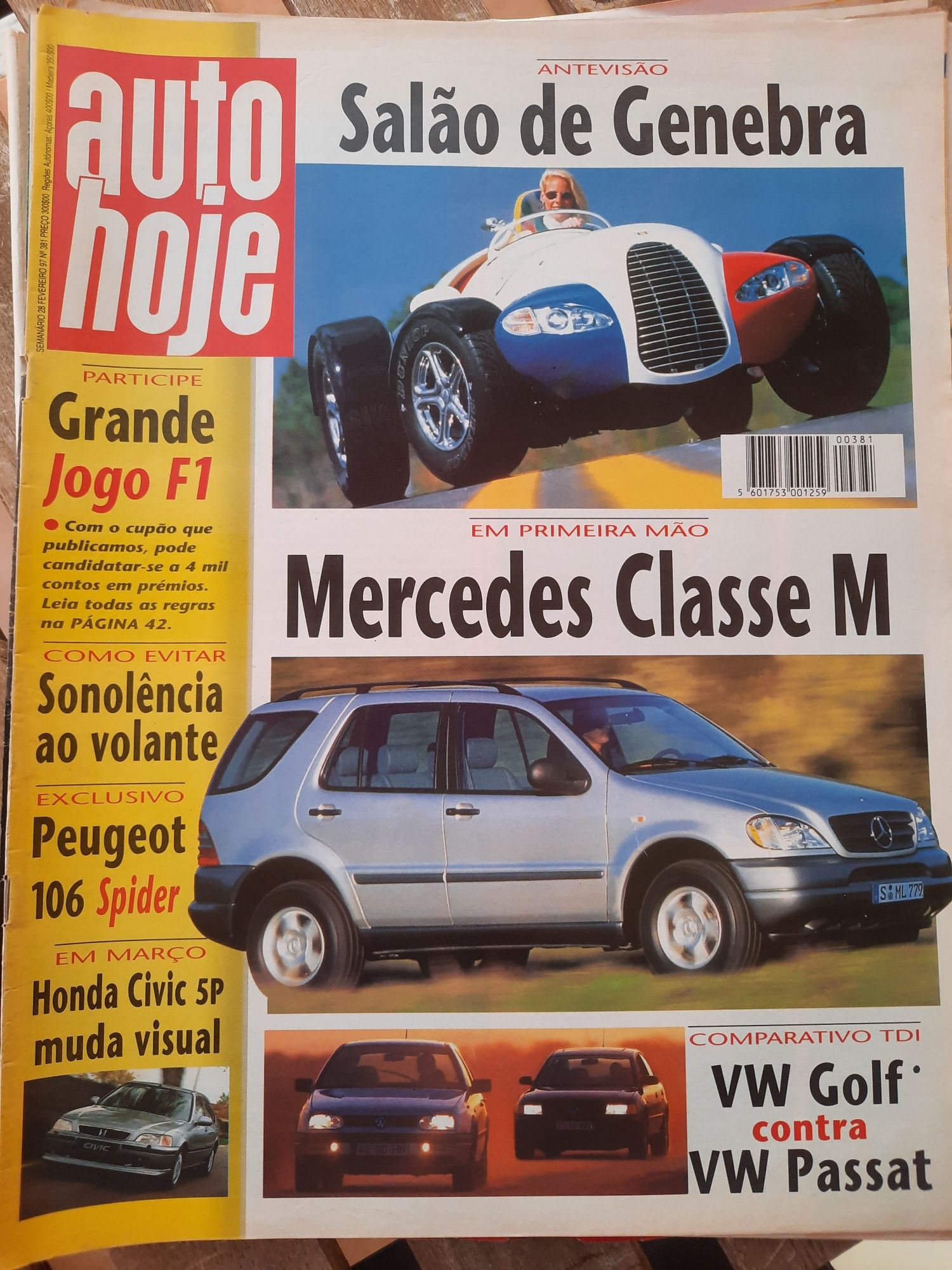 Revistas antigas "Auto Hoje"