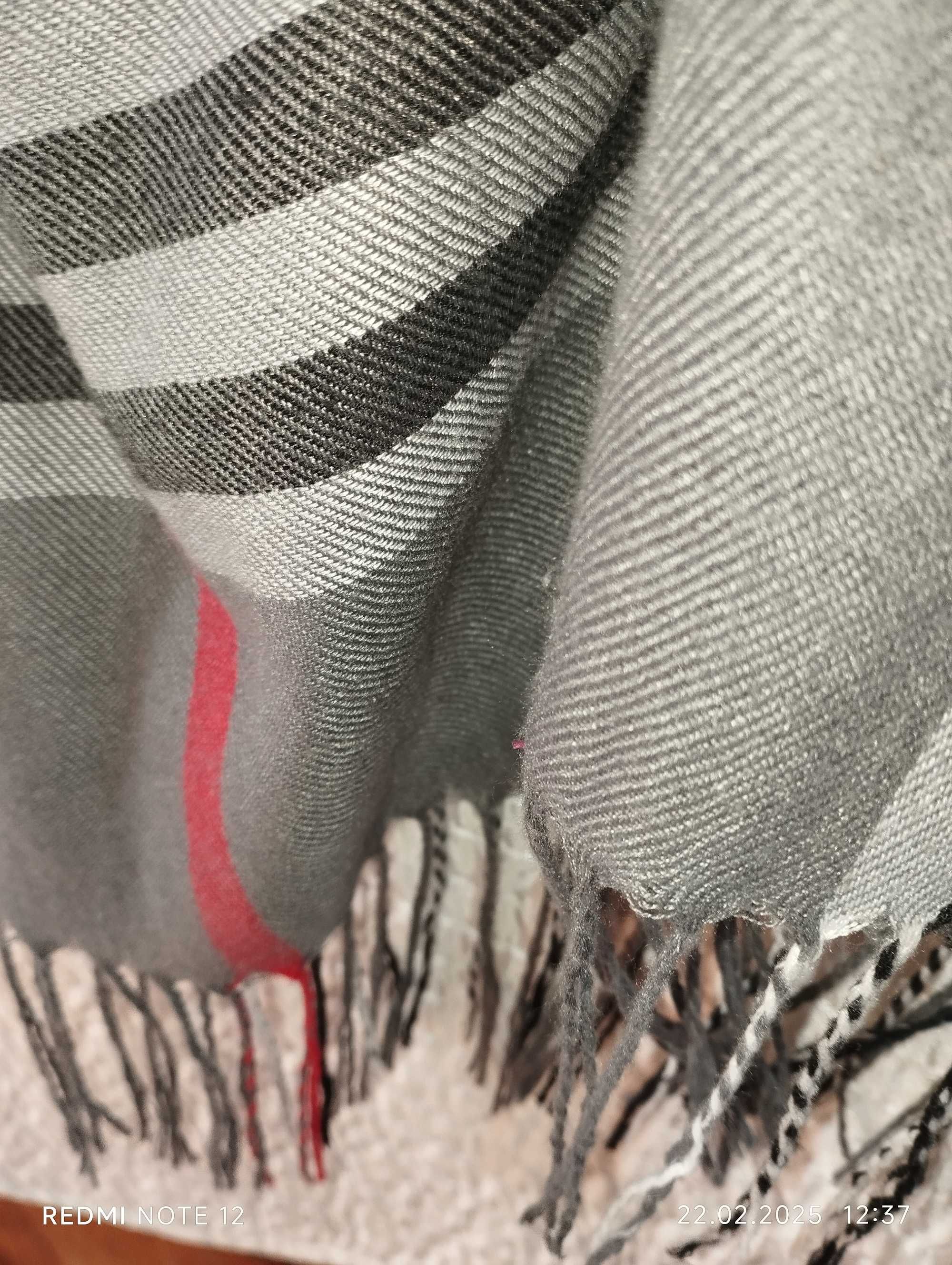 Шарф у клітинку Pashmina в стилі Burberry 68х180см