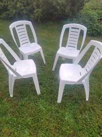 Krzesła ogrodowe plastikowe 4szt