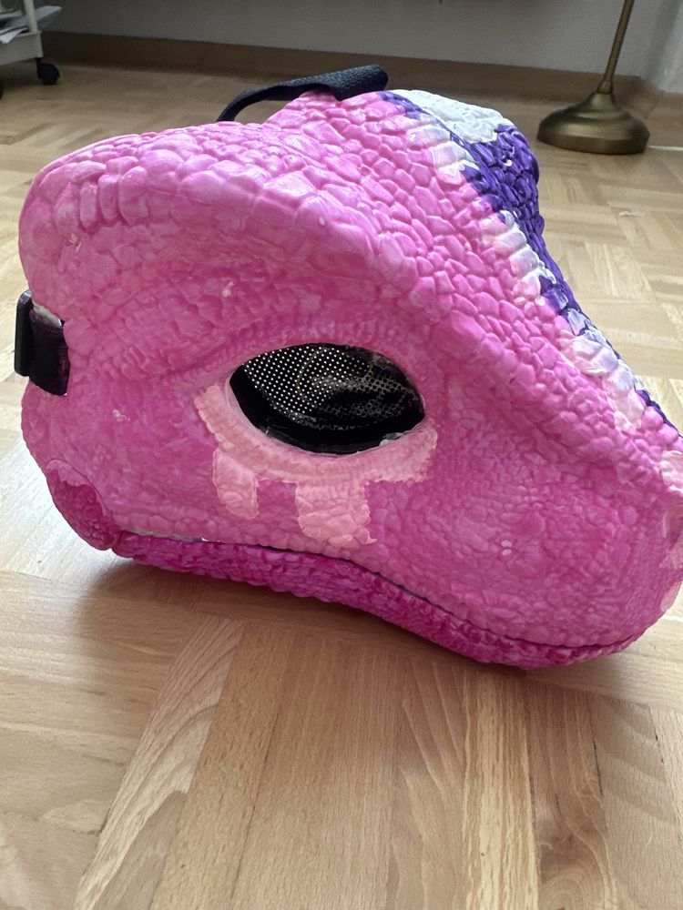 Dino maska - Maska dinozaura malowana, z dźwiękiem