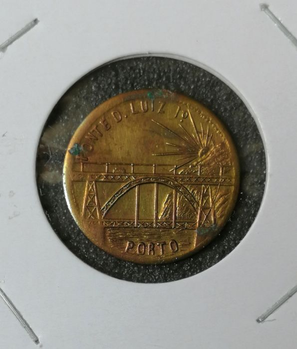 Ficha 1/2 Centavo da Ponte D Luis