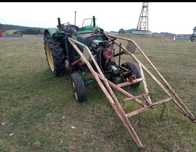 Ciągnik z Turem John Deere 1970 Perkins 3p Zabytek