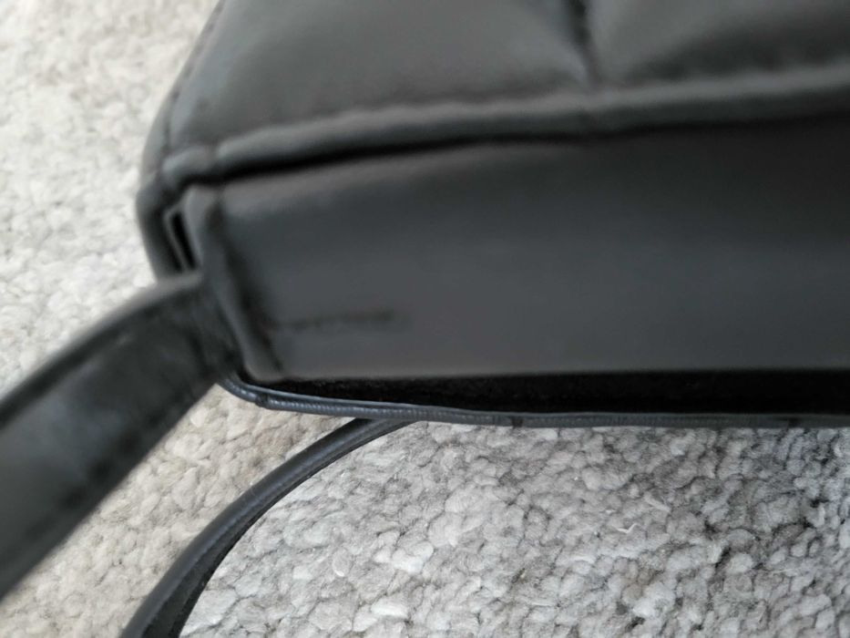 czarna pikowana torebka, HM