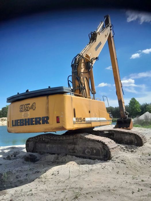 Liebherr 954  Koparka Liebherr 954 duży zasięg