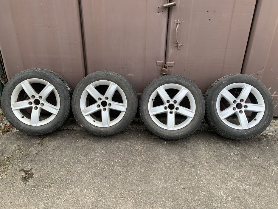 Диски AUDI A4b8 5*112 Резина зимова Debica 215/55 R16