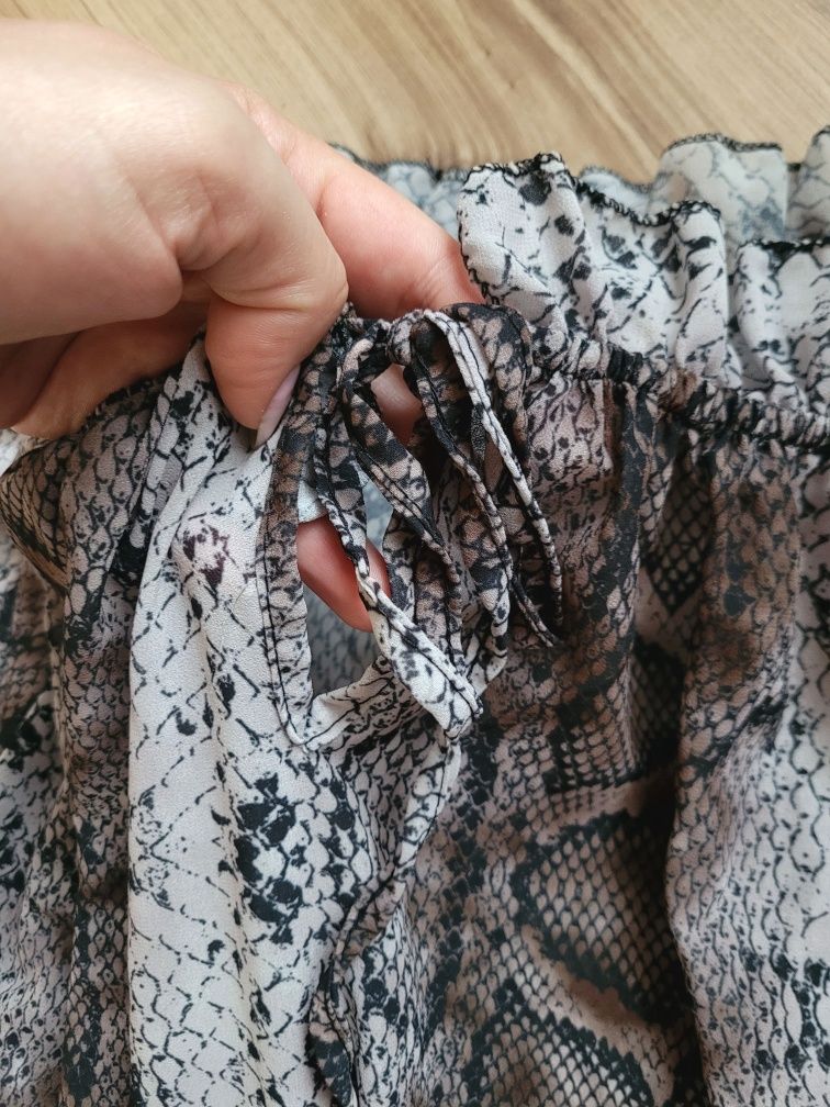 Śliczna nowa sukienka hiszpanka zwierzęcy print Milady S M