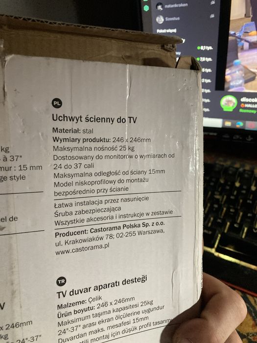 Uchwyt do telewizora scienny od 24 do 37 cali nowy