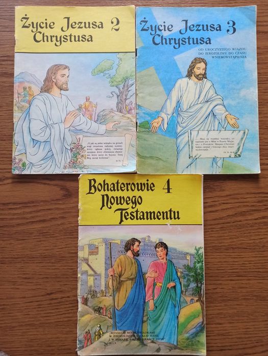 Życie Jezusa Chrystusa 2 i 3 + Bohaterowie NT 4  (komiksy)