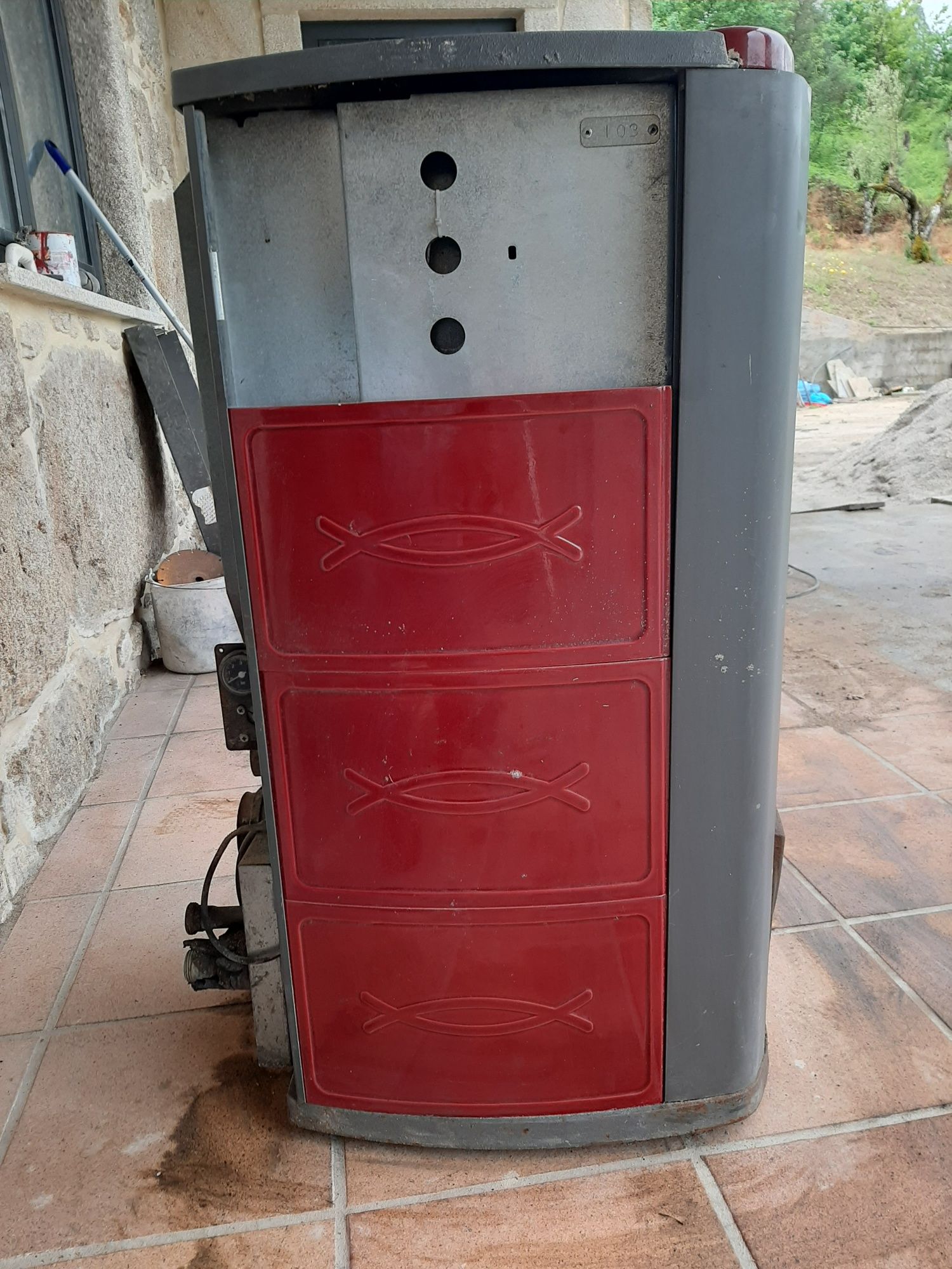 Salamandra aquecimento pellets