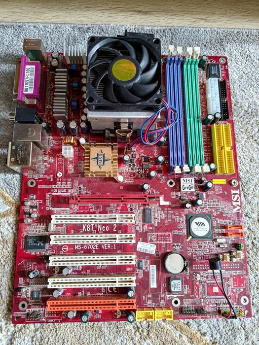 Płyta główna MSI K8T Neo 2 sprawna.