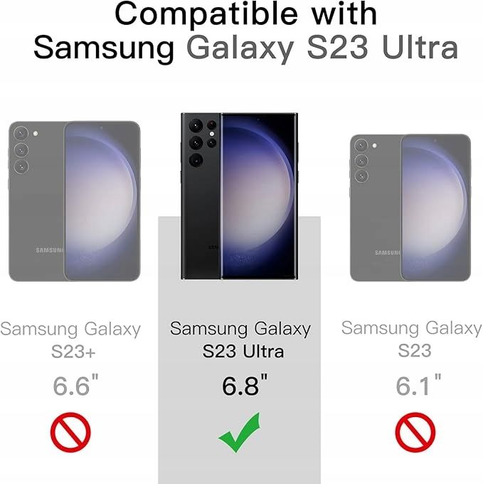 JETech Etui Magnetyczne dla Samsung Galaxy S23 Ultra 5G (Czarny)