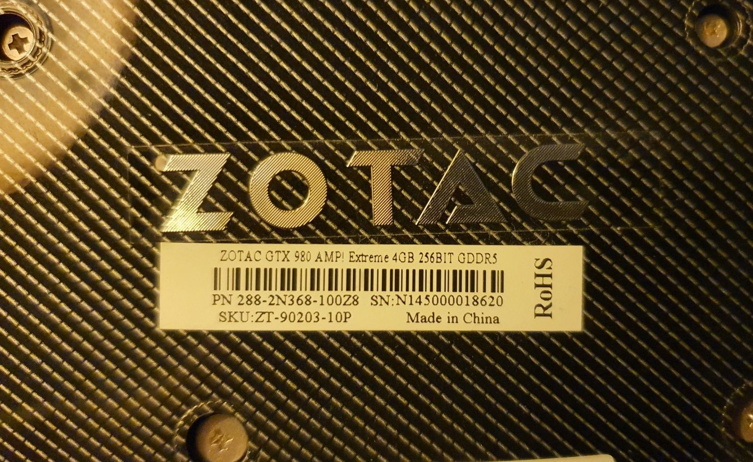 Zotac GTX 980 AMP! Extreme Edition 4GB