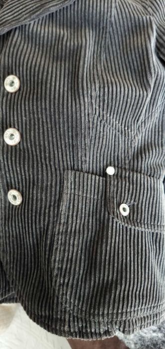 Casaco S mango cinza antracite 8€