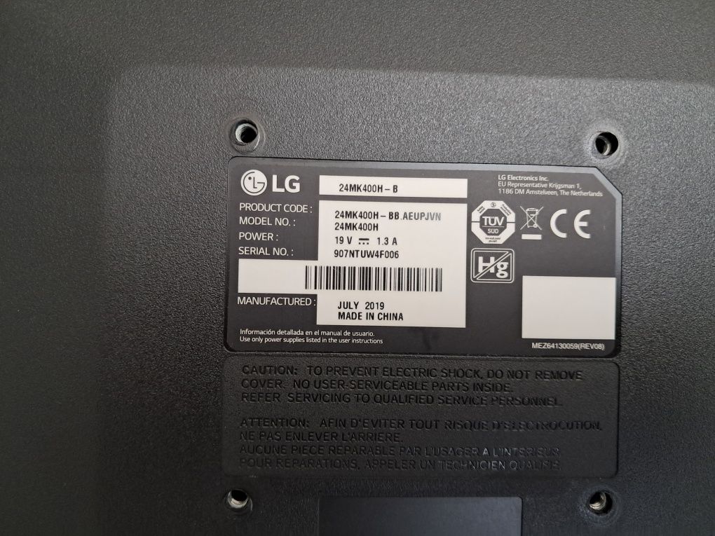 Monitor PC - LG 24"