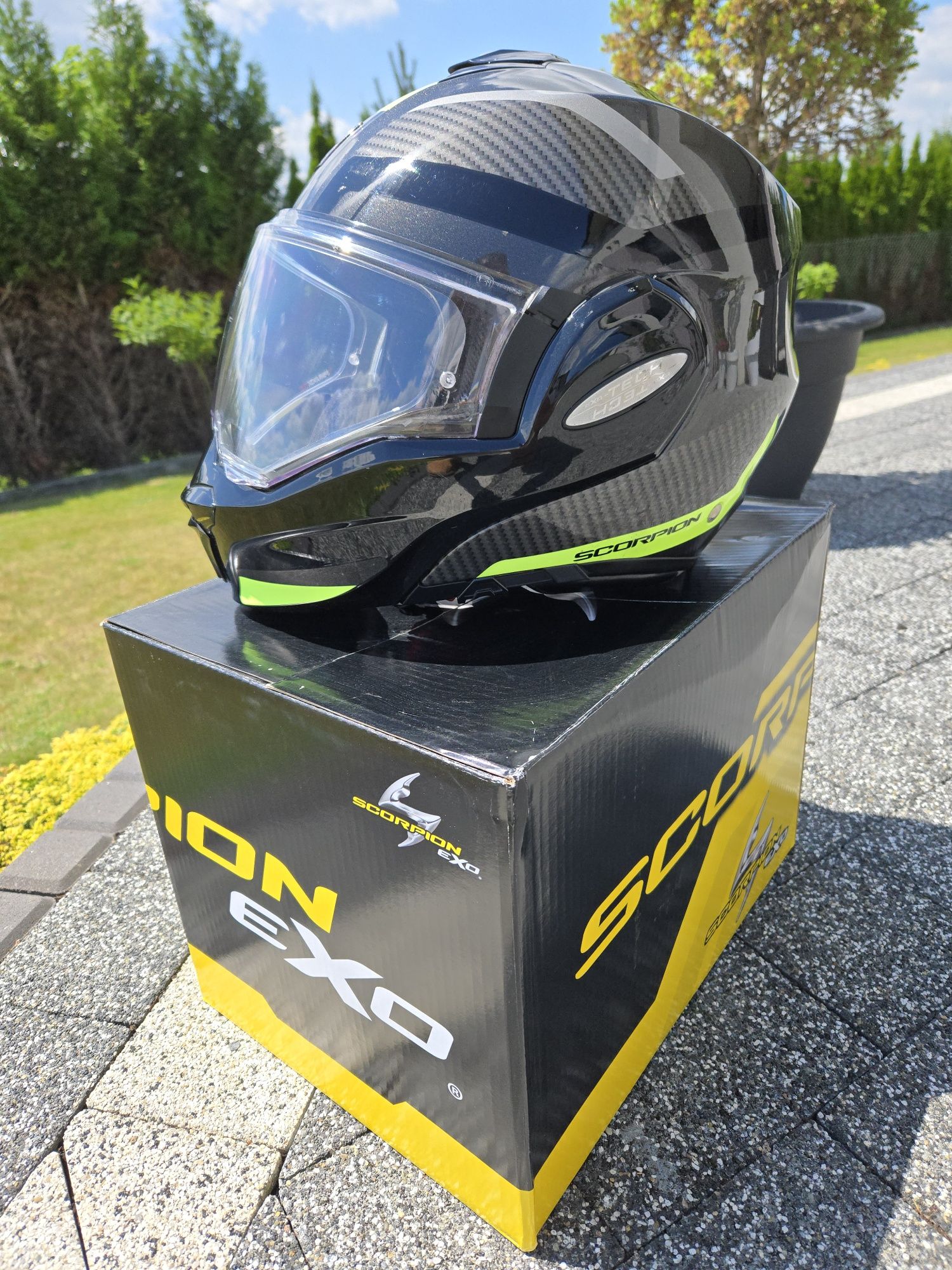 Kask motocyklowy Scorpion Evo tech trap  XXL