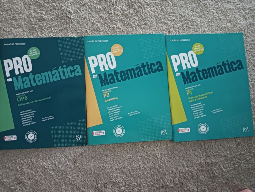 Pro em Matemática - Ens. profissional - ASA Módulos: P1 -P2  Novos!