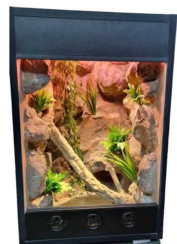 Terrarium  dla gekona  orzęsionego na zamówienie 40x40x60
