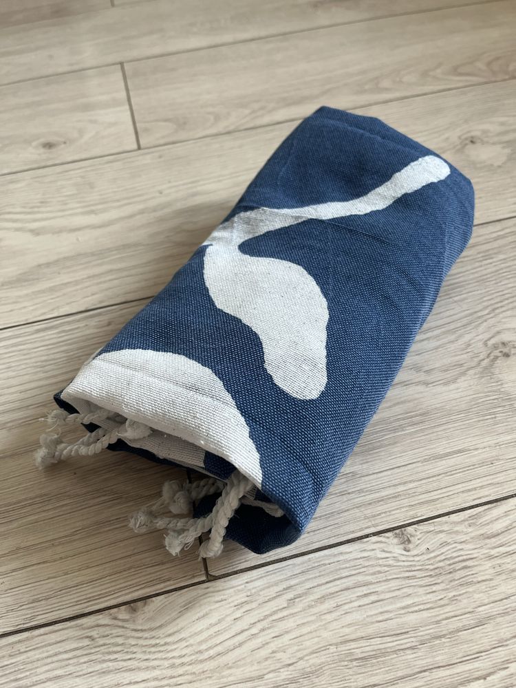 Ręcznik plażowy boho z frędzlami szybkoschnący chłonny