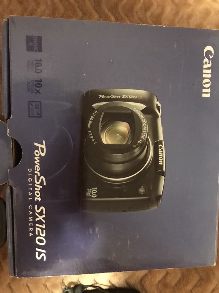 Фотоаппарат полупрофессиональный Canon PowerShot SX120 IS  + SD 4Gb