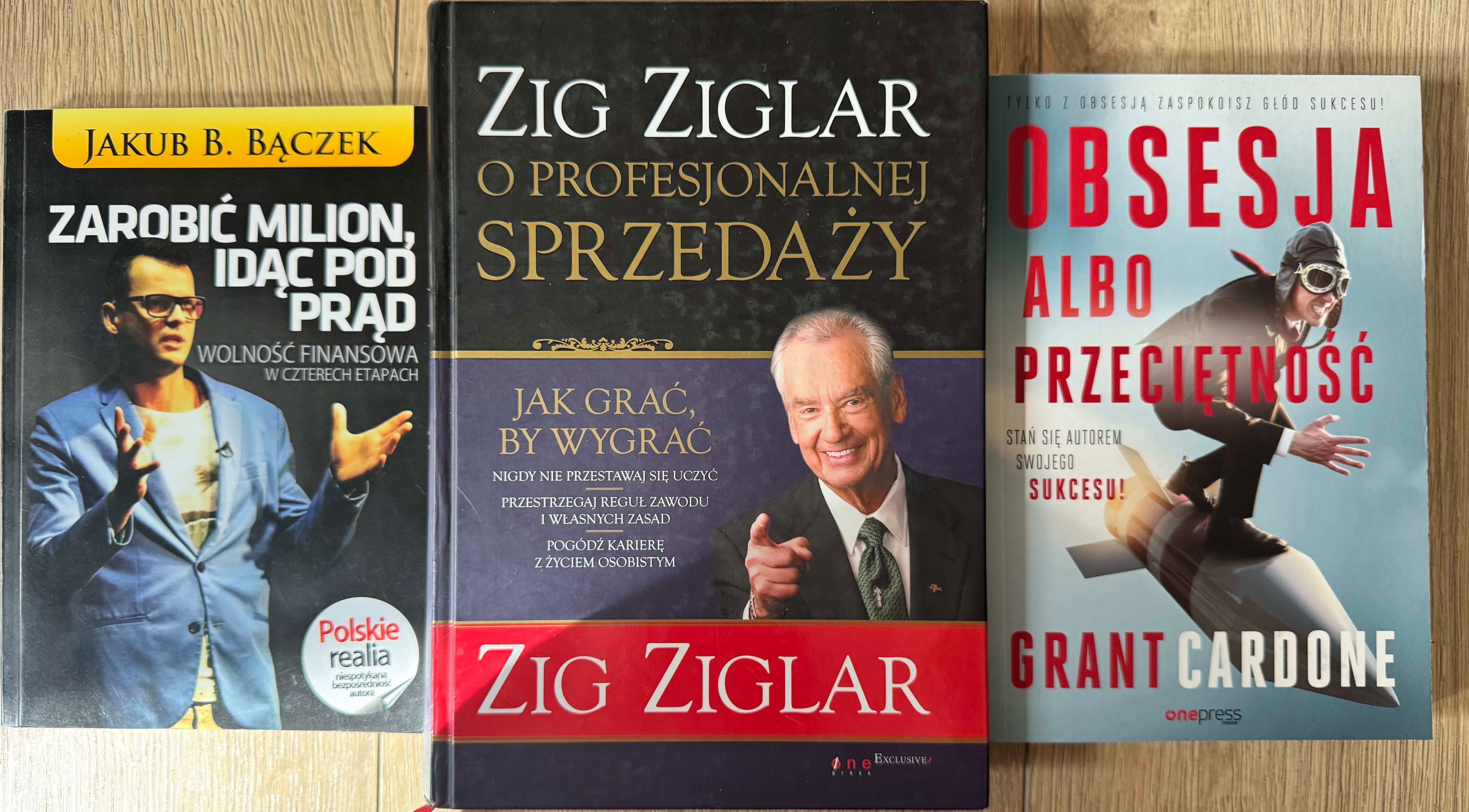Zig Ziglar, Grant Cardone, Jakub B. Bączek -pakiet książek o sprzedaży