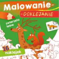 Malowanie - doklejanie. Zwierzęta leśne