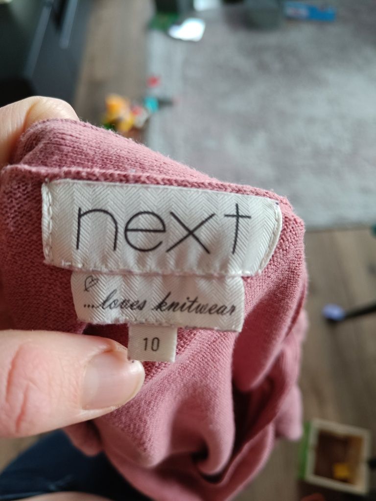 Sweter Next różowy 38 rękaw 3/4