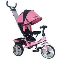 Триколісний велосипед для дівчинки рожевий Turbo Trike M 3113