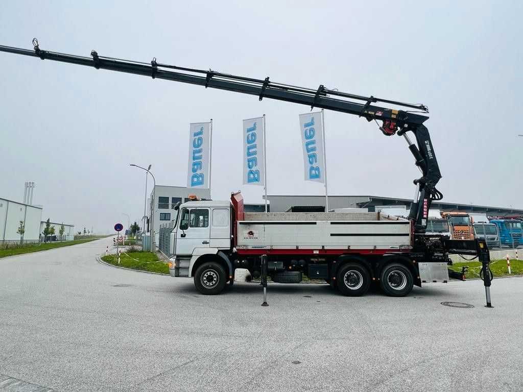 Самоскид MAN 33.464 Kipper 6x4 кран маніпулятор Hiab 400  19м  6700 кг