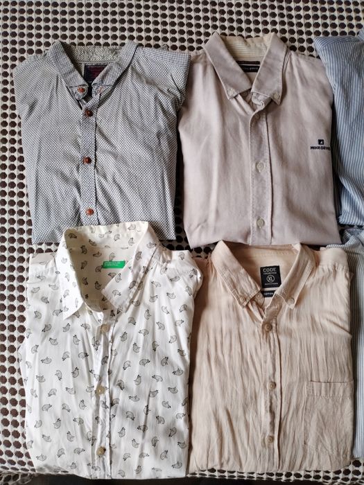 Camisas marca tamanho XL, Ralph L_Cayenne_Benetton_Springfield