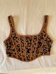 Top corset padrão tigre SHEIN