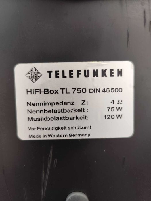 Kolumny Telefunken TL 750