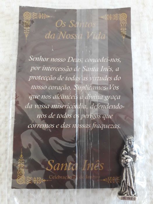 Coleção de 7 Santos da nossa vida em figura e descritivo