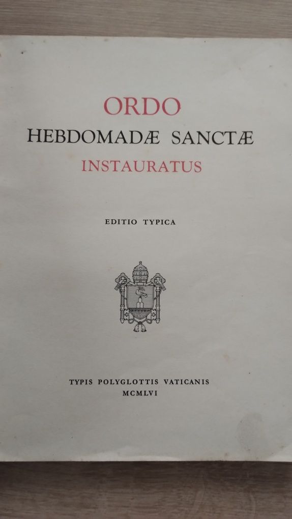 Ordo hebdomadæ sanctæ instauratus 1956