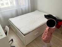 Łóżko z materacem 160x200 ikea brimnes