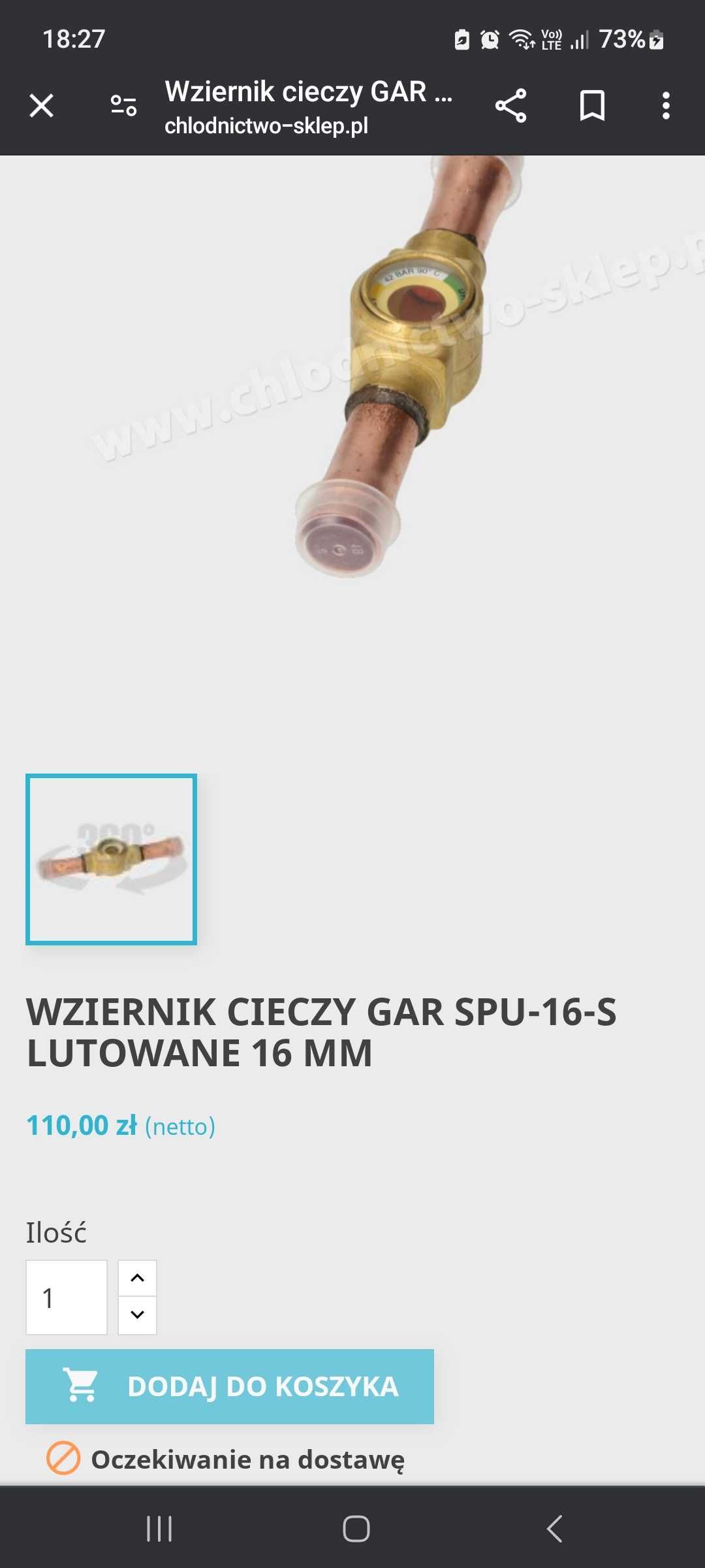 Wziernik cieczy GAR SPU-16-S