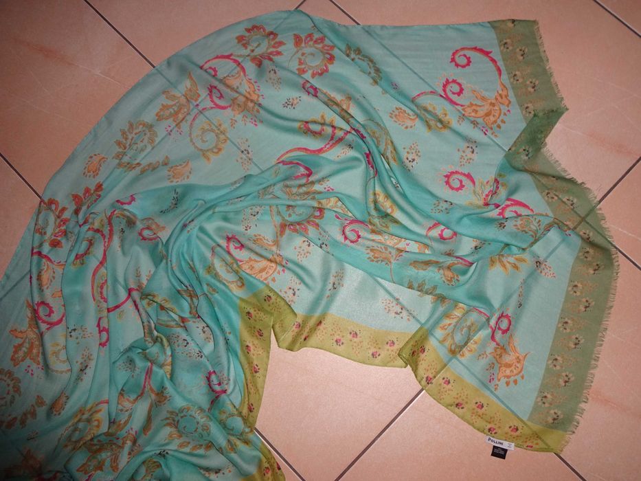 POLLINI Larioseta 100% MODAL bardzo duża chusta apaszka szal 200 cm