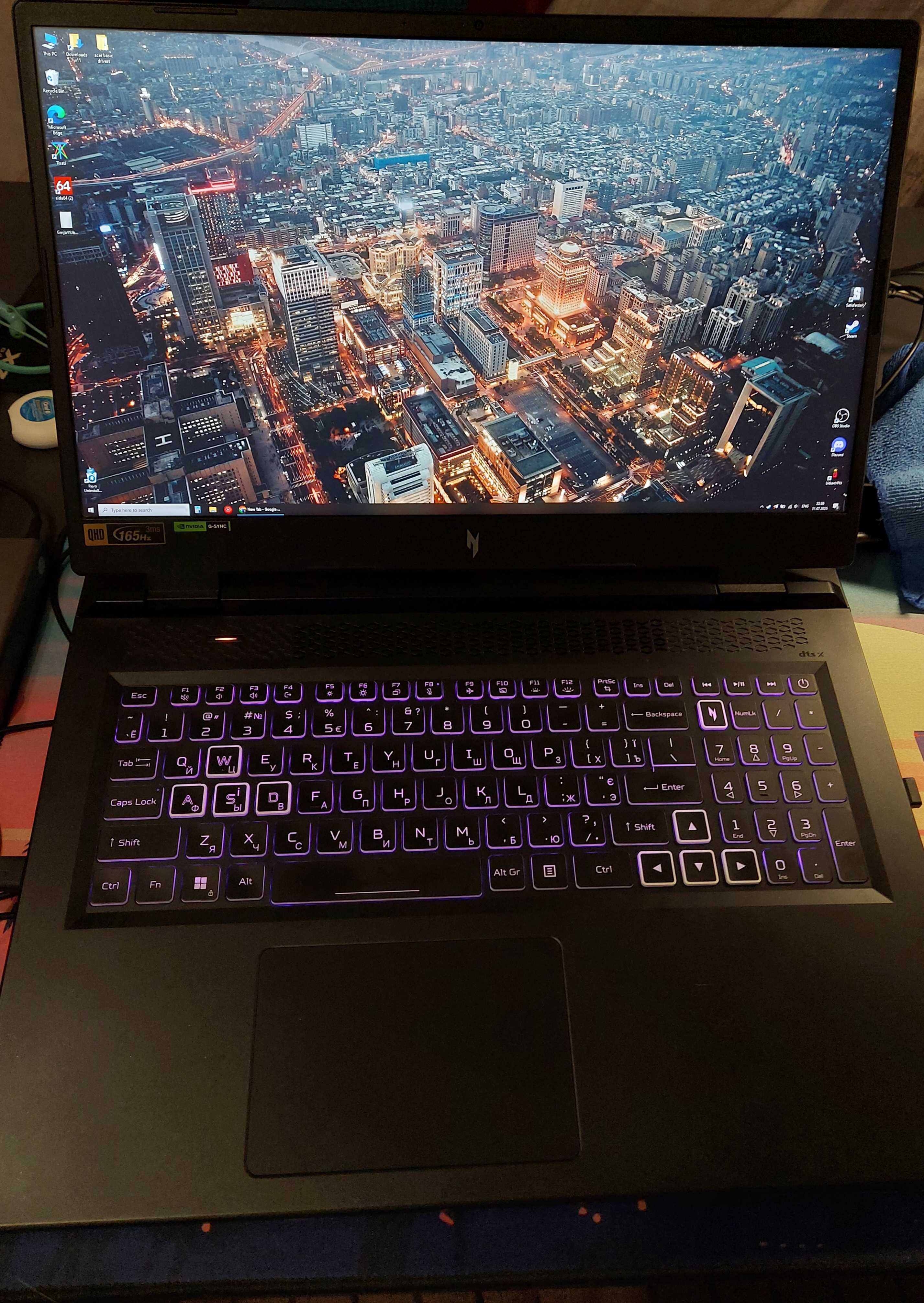 Acer Nitro 17 165Hz/G-Sync/RTX4060/Ryzen 7840/16GB/1TB ноутбук для игр